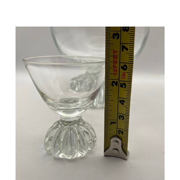 Vintage Libby Decanter Bottle w/ Stopper - (6) Shot/ Cordial Matching Glasses - Picture 7 of 8